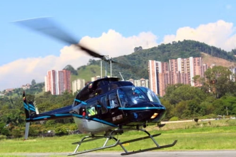 Helicóptero en Medellín